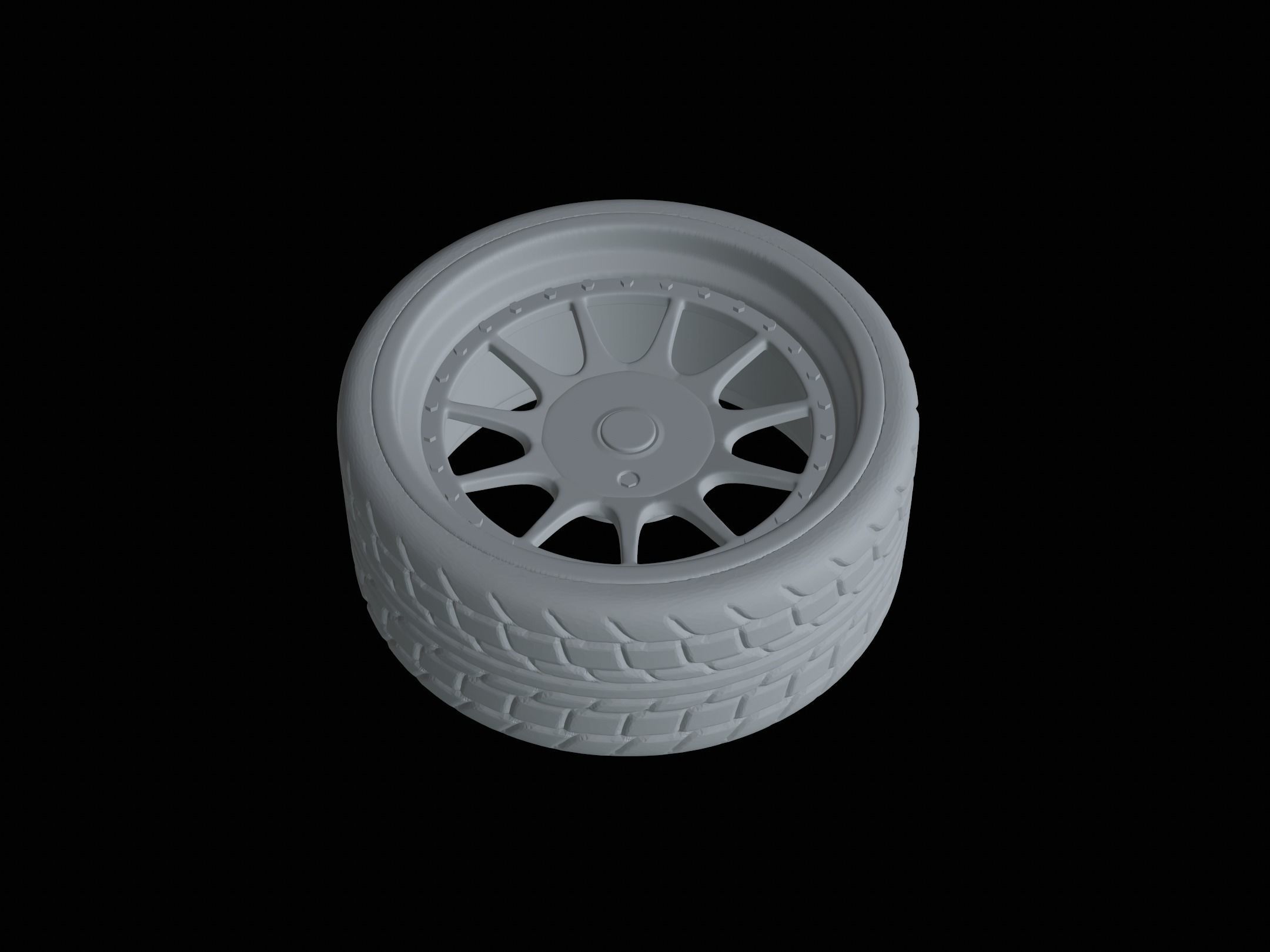 WHEEL MODEL WITH TYRES Free 3D print model_4
