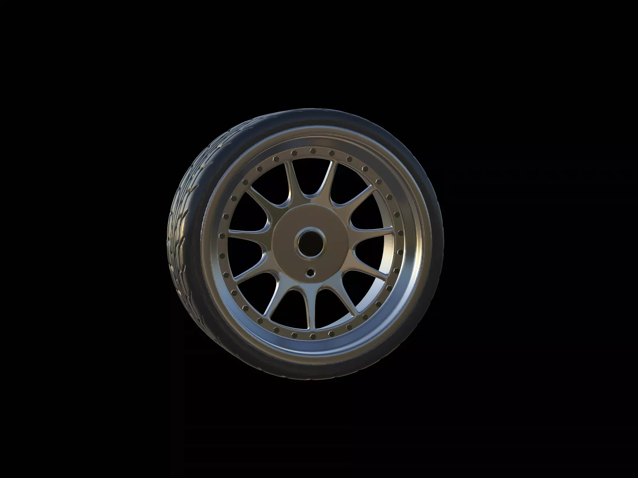 WHEEL MODEL WITH TYRES Free 3D print model_0