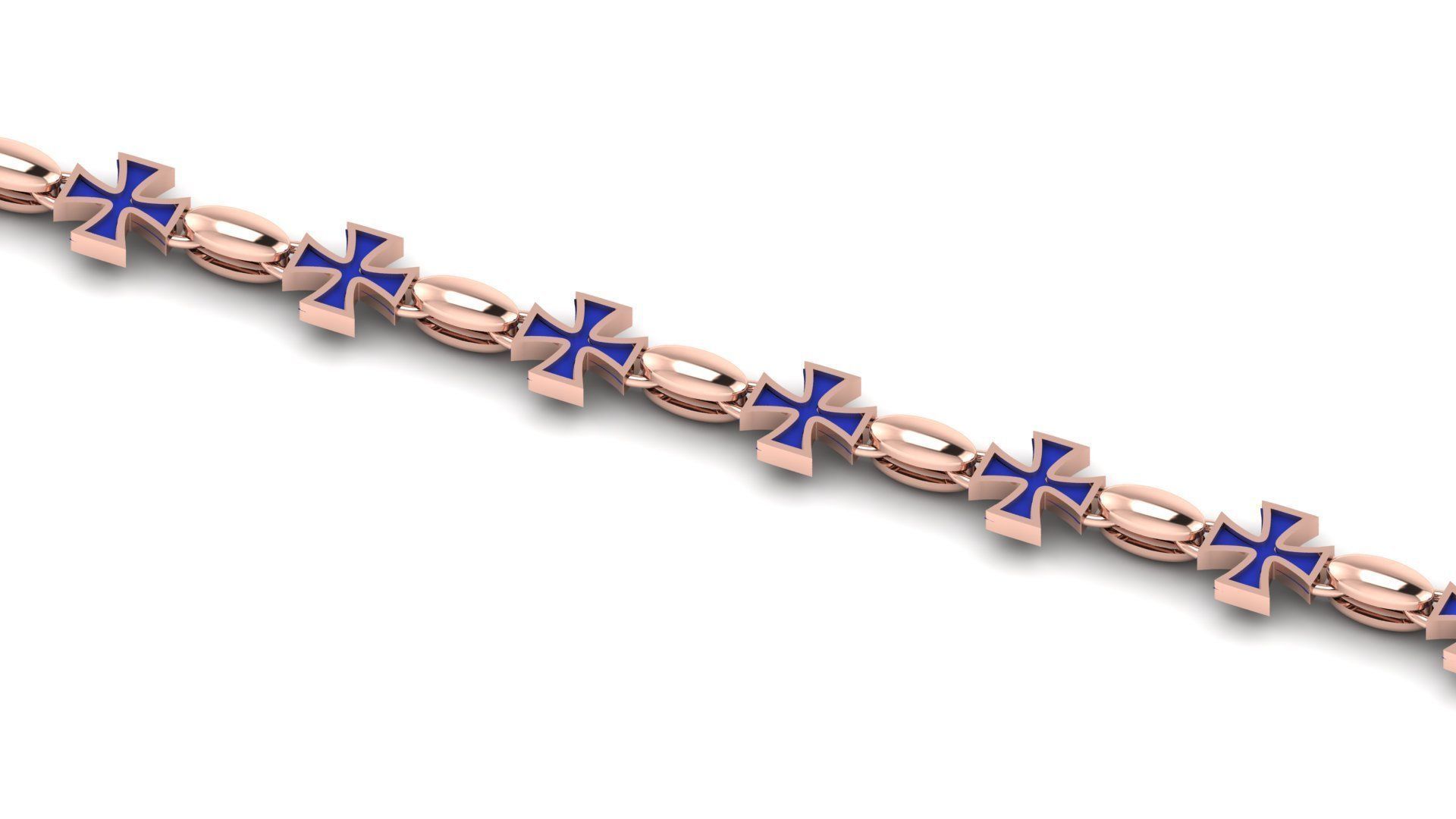 Cross Chain Bracelet 3D Printing Models highly sold  3D print model_4