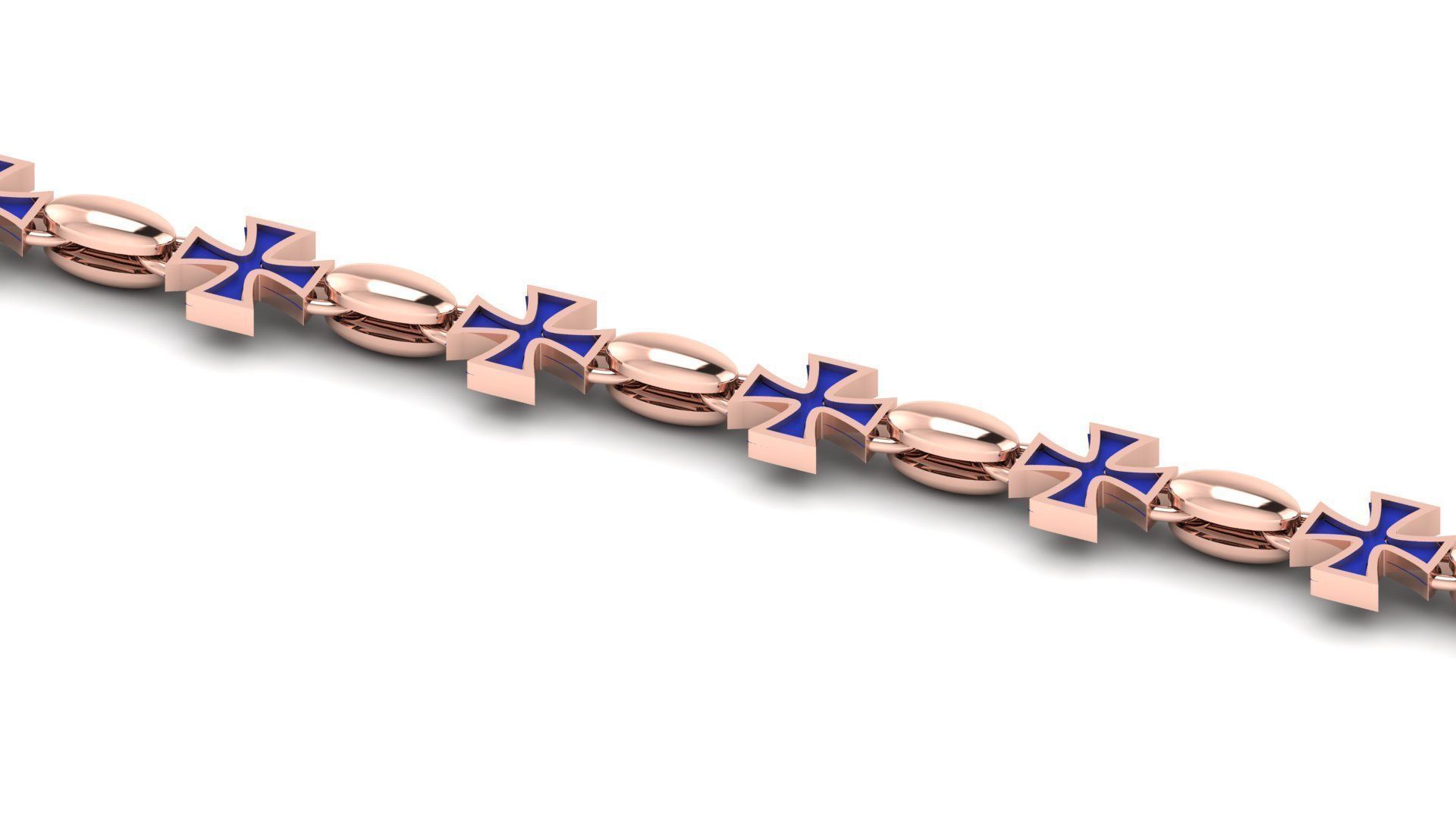Cross Chain Bracelet 3D Printing Models highly sold  3D print model_2