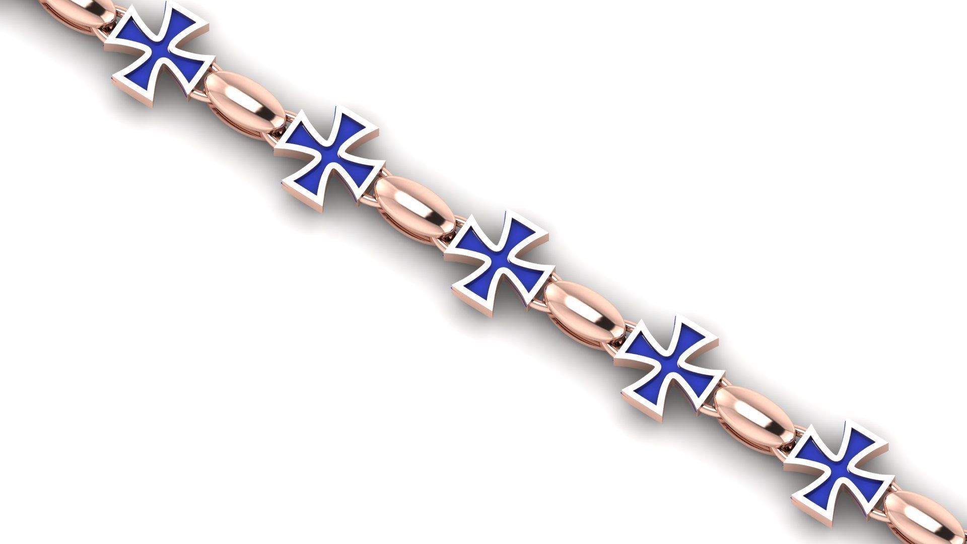 Cross Chain Bracelet 3D Printing Models highly sold  3D print model_3