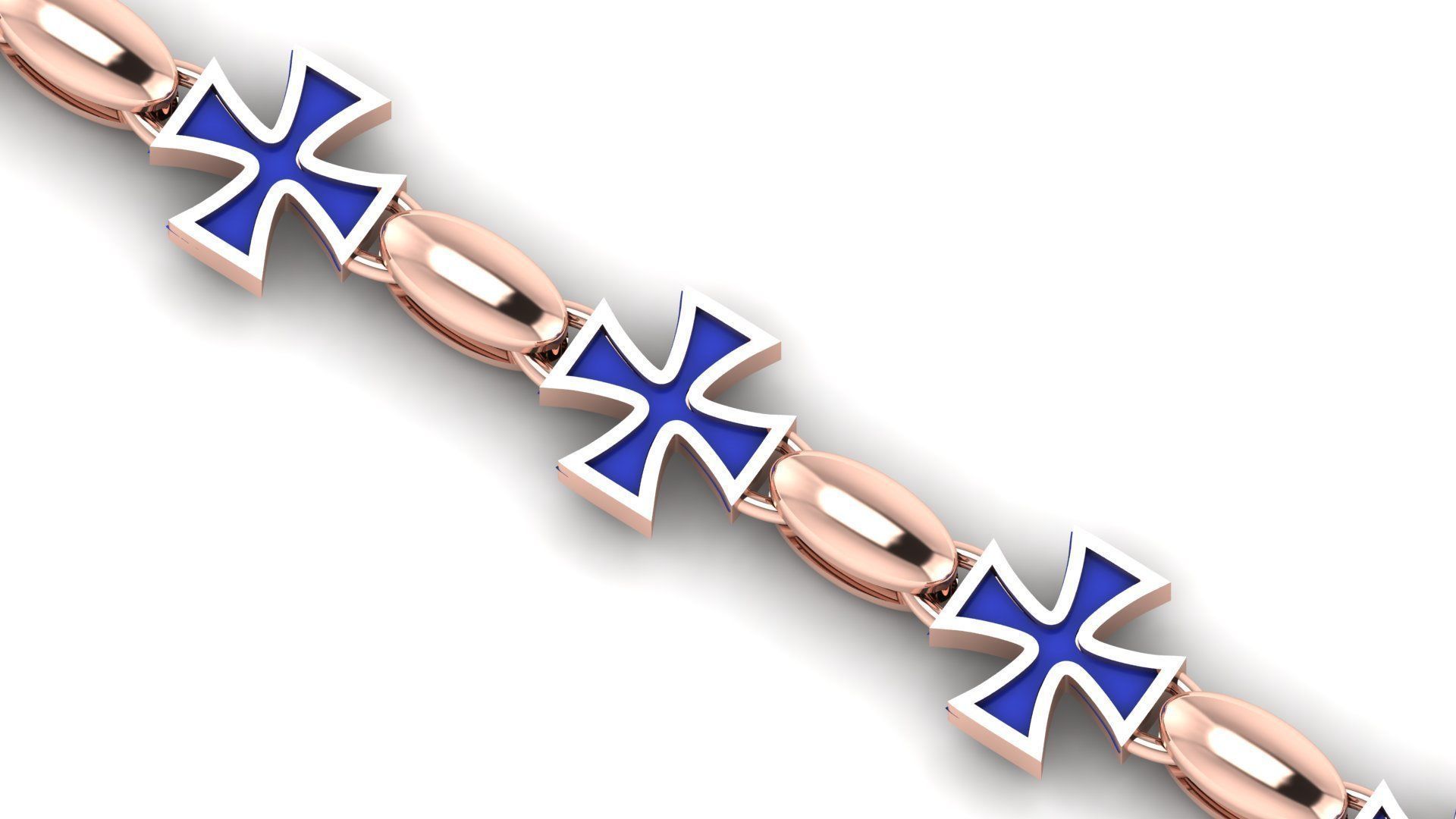 Cross Chain Bracelet 3D Printing Models highly sold  3D print model_6