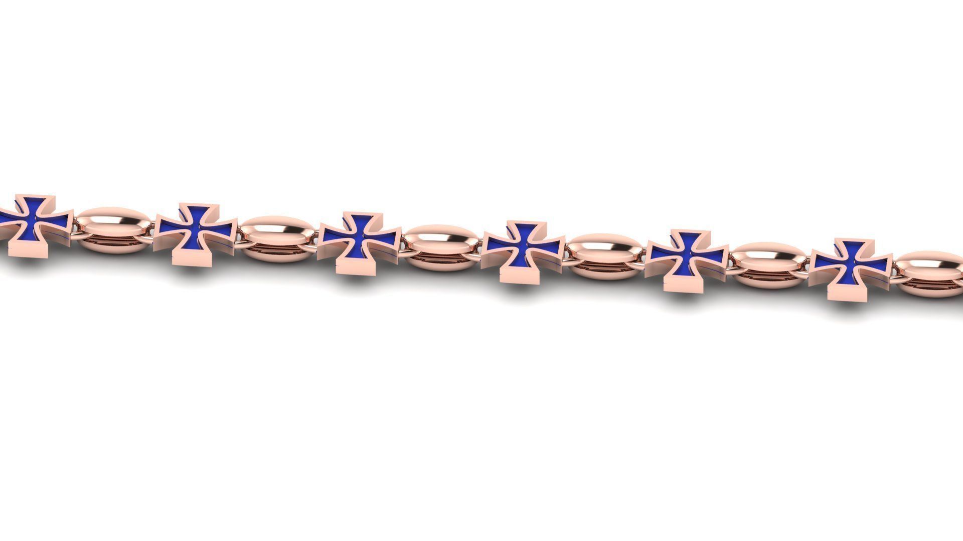 Cross Chain Bracelet 3D Printing Models highly sold  3D print model_5
