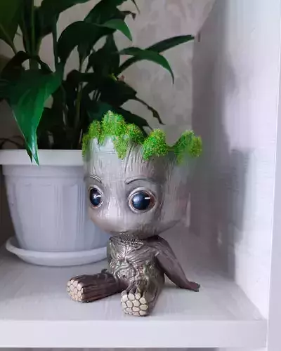Baby Groot-pot  3D print model
