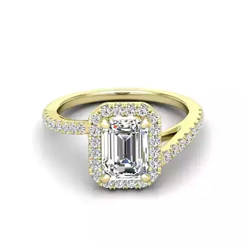 Engagement ring Vanessa emerald
