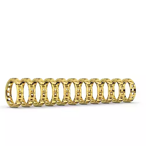 Set of 11 wedding bands or rings in Tiffany Style