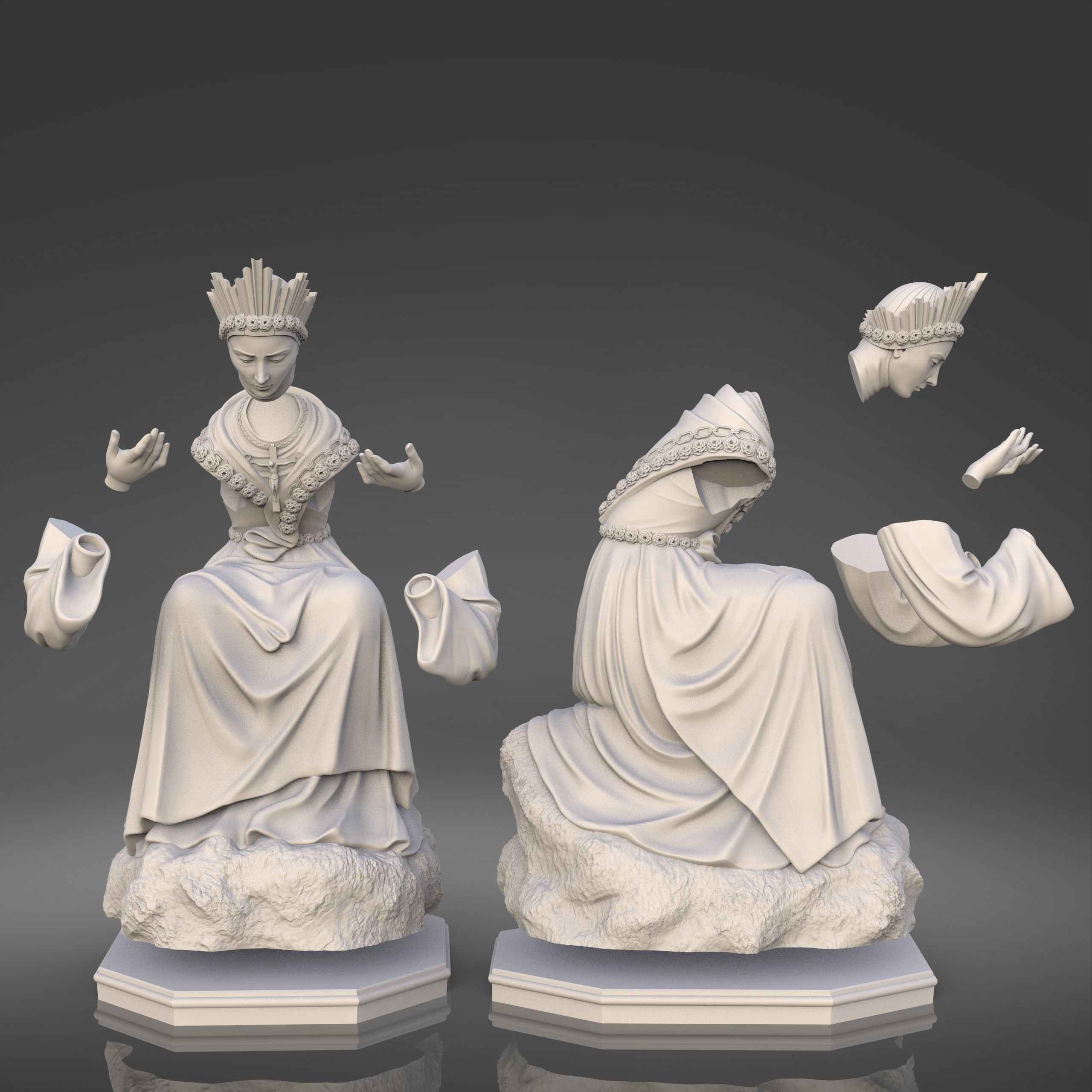 La Salette 3D print model_2