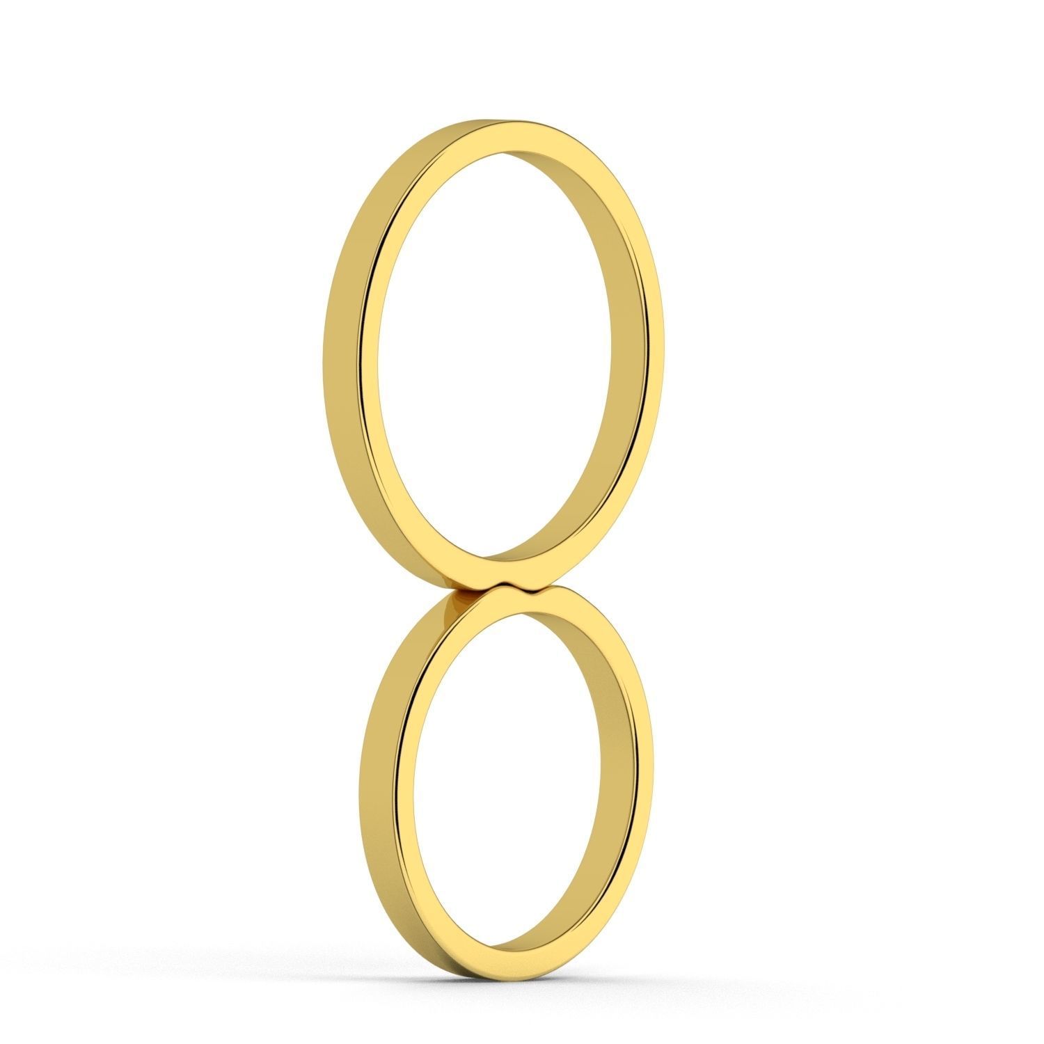 Set of 22 embracing or completing wedding bands  3D print model_2