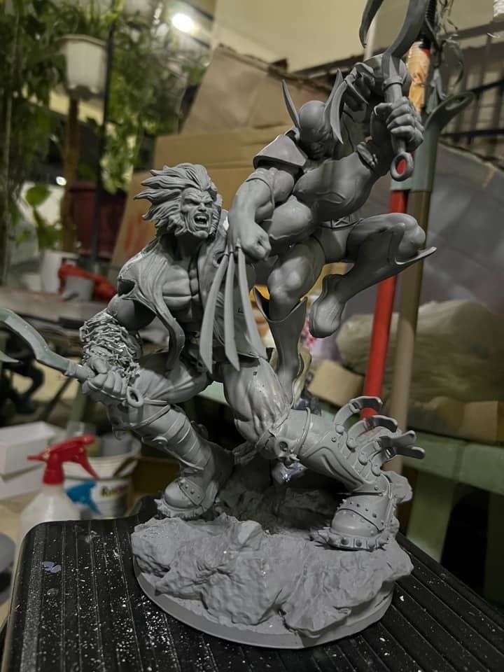 Lobo Vs Wolverine STL 3d printing Crossover fanart by CG Pyro 3D print model_4