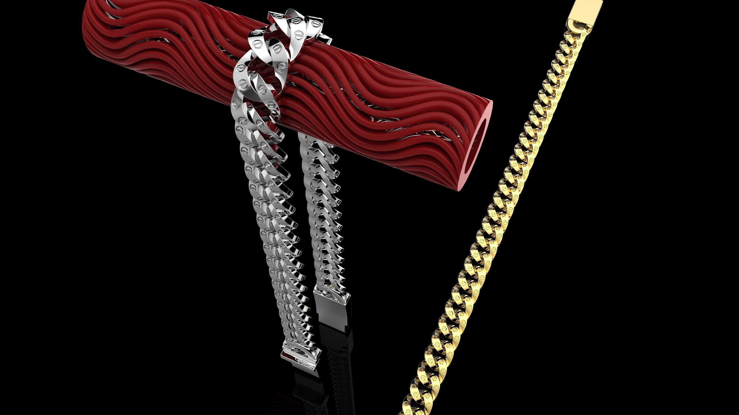 BRACELETS CUBCART 3D print model_1