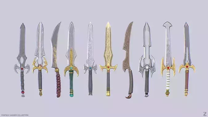 Fantasy dagger collection 