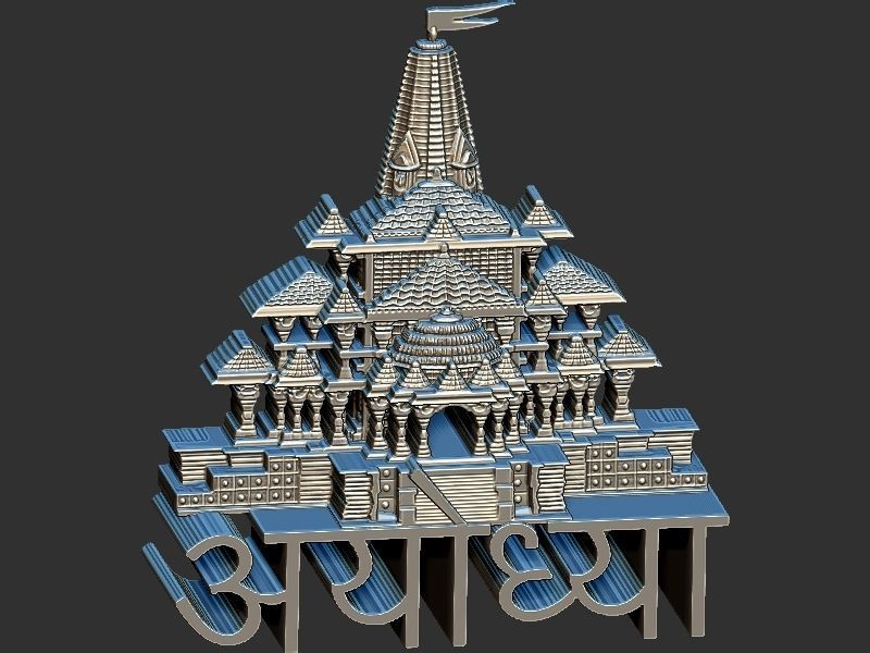 Ram Mandir  3D print model_14