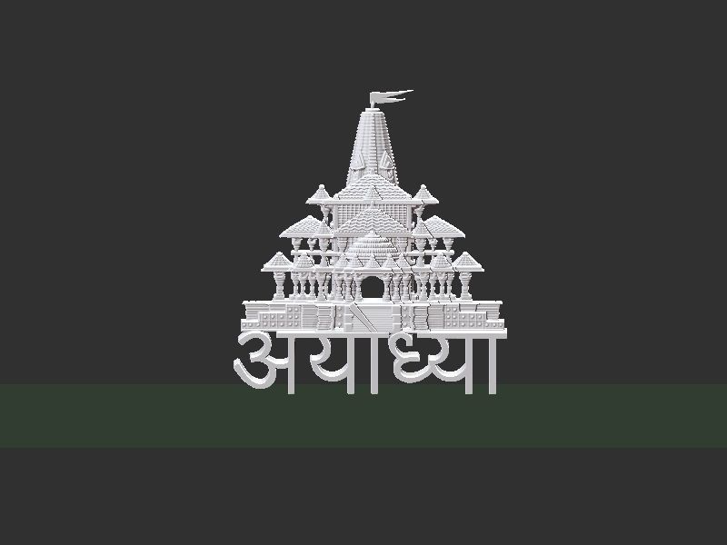 Ram Mandir  3D print model_25
