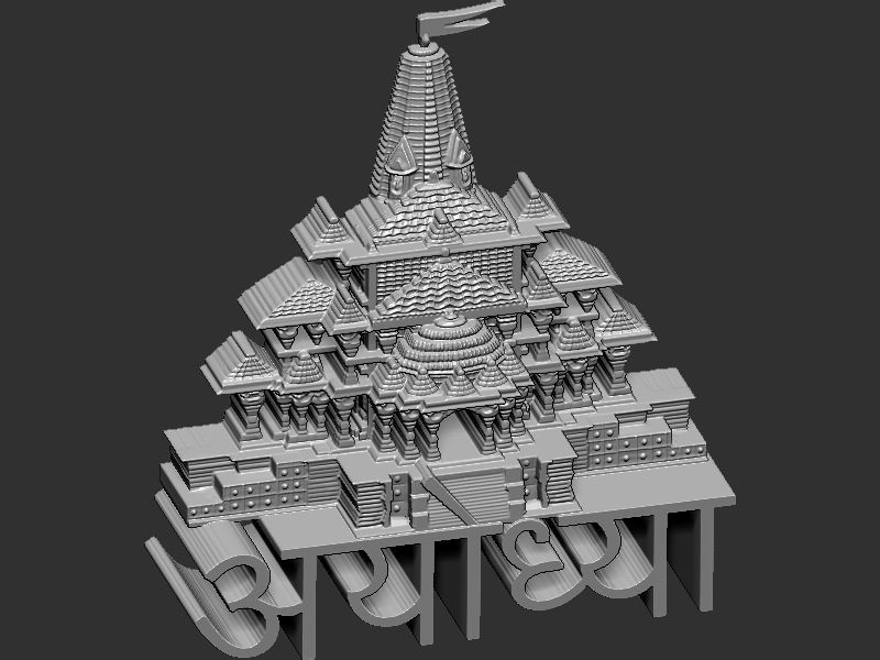 Ram Mandir  3D print model_18