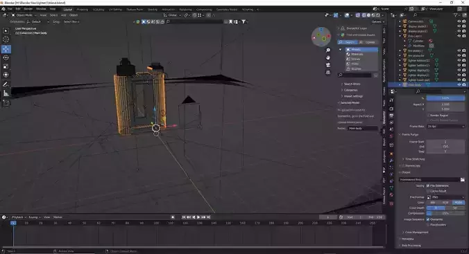 3D realistic lighter with display and wifi