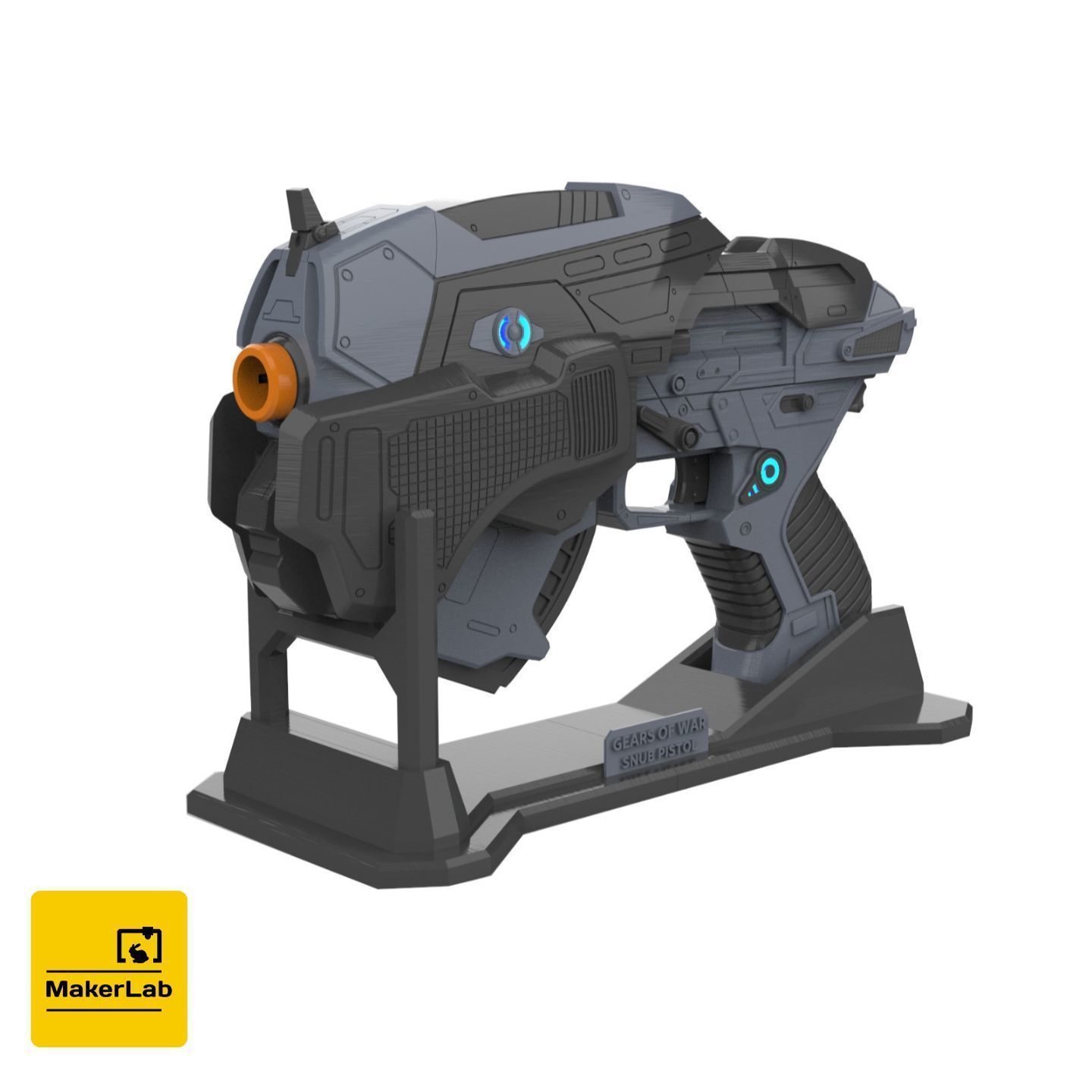 Snub Blaster - Gears of War - STL CAD bundle - Personal Use 3D print model_2