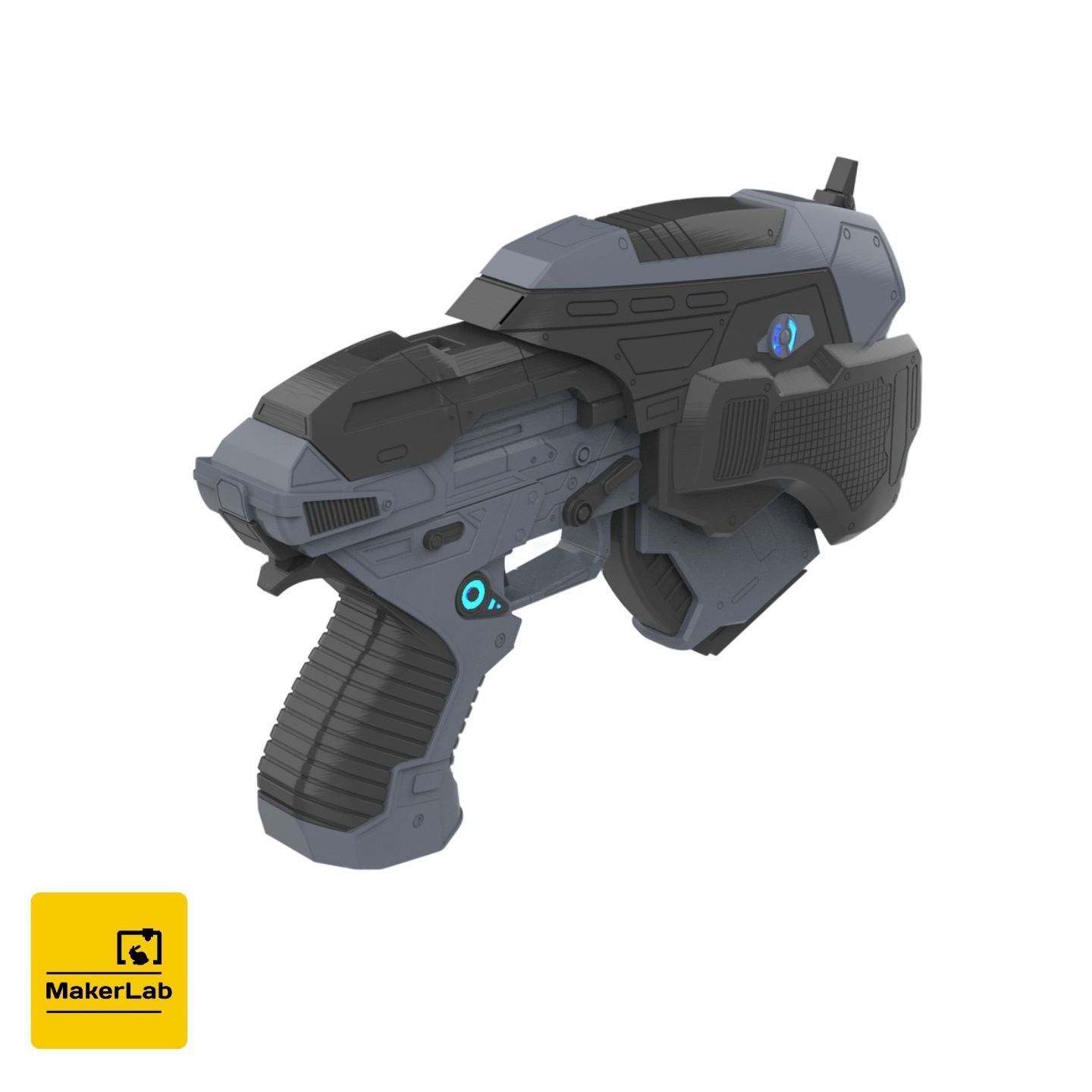 Snub Blaster - Gears of War - STL CAD bundle - Personal Use 3D print model_6