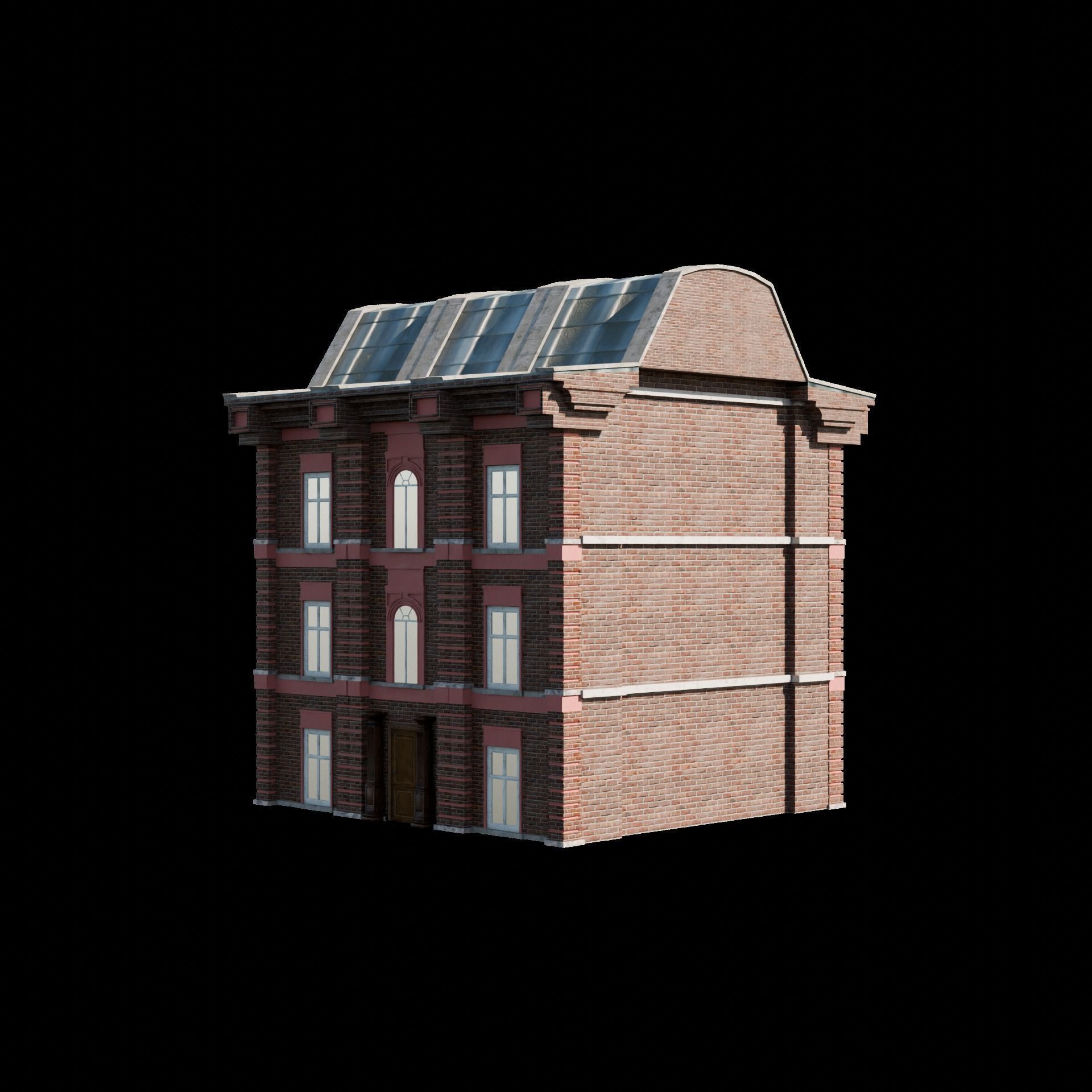 Victorian Building 1 3D model_4