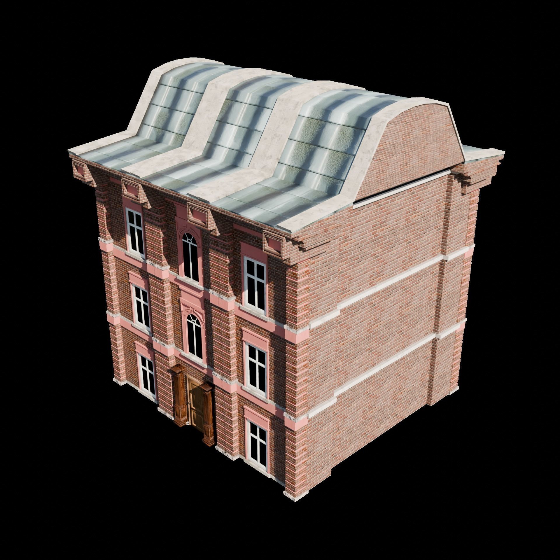 Victorian Building 1 3D model_5