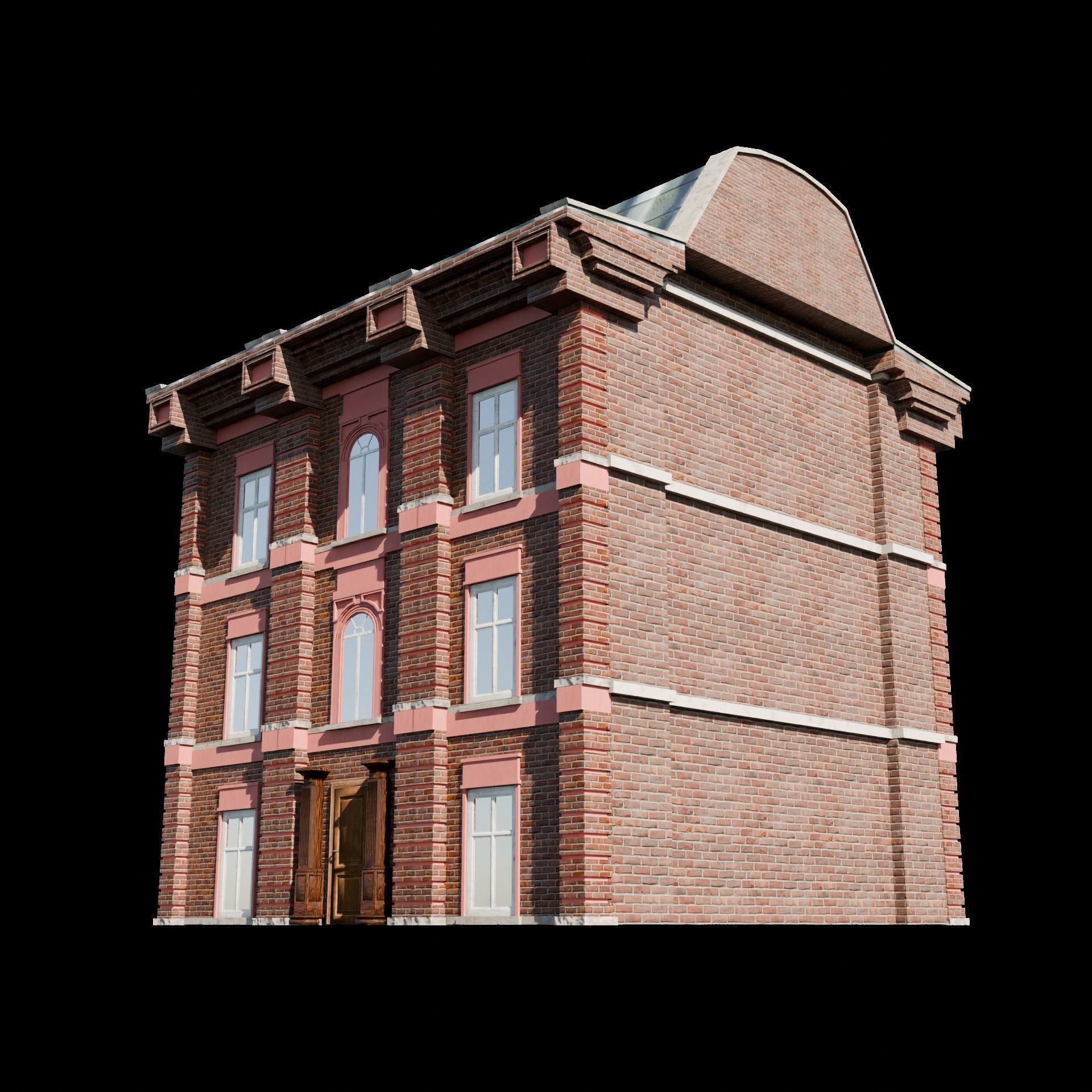 Victorian Building 1 3D model_3