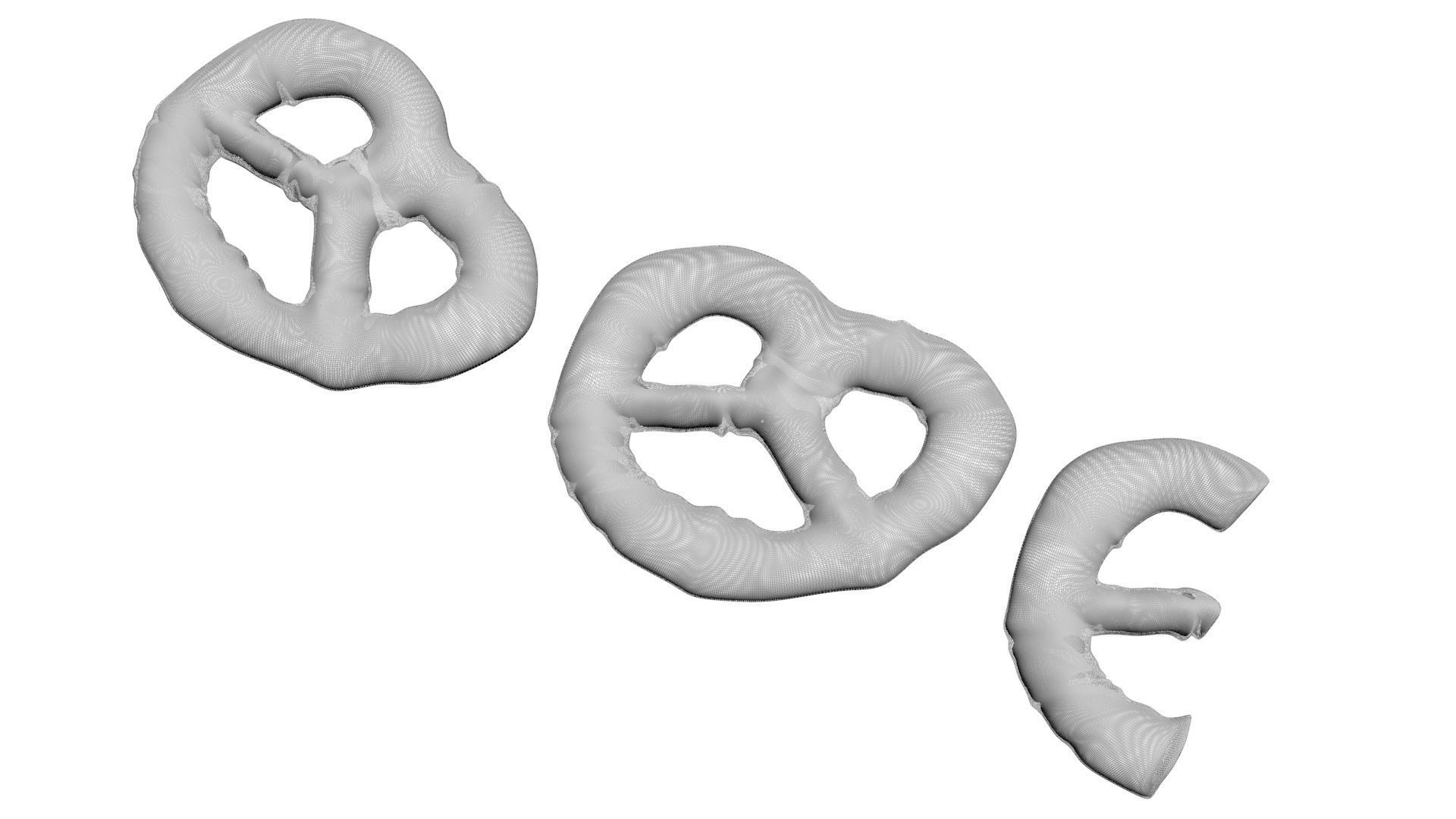 Strawberry Yogurt Covered Mini Pretzel Crackers 3D model_15