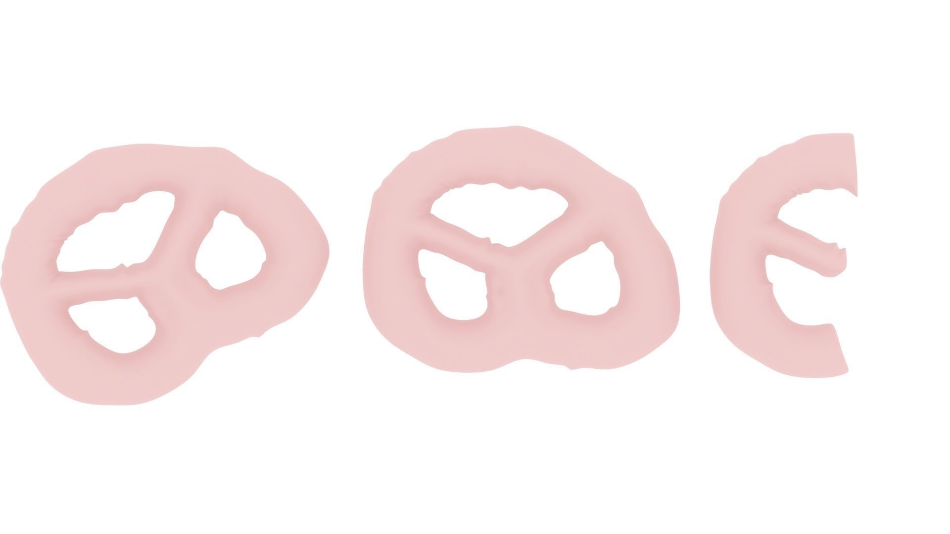 Strawberry Yogurt Covered Mini Pretzel Crackers 3D model_8