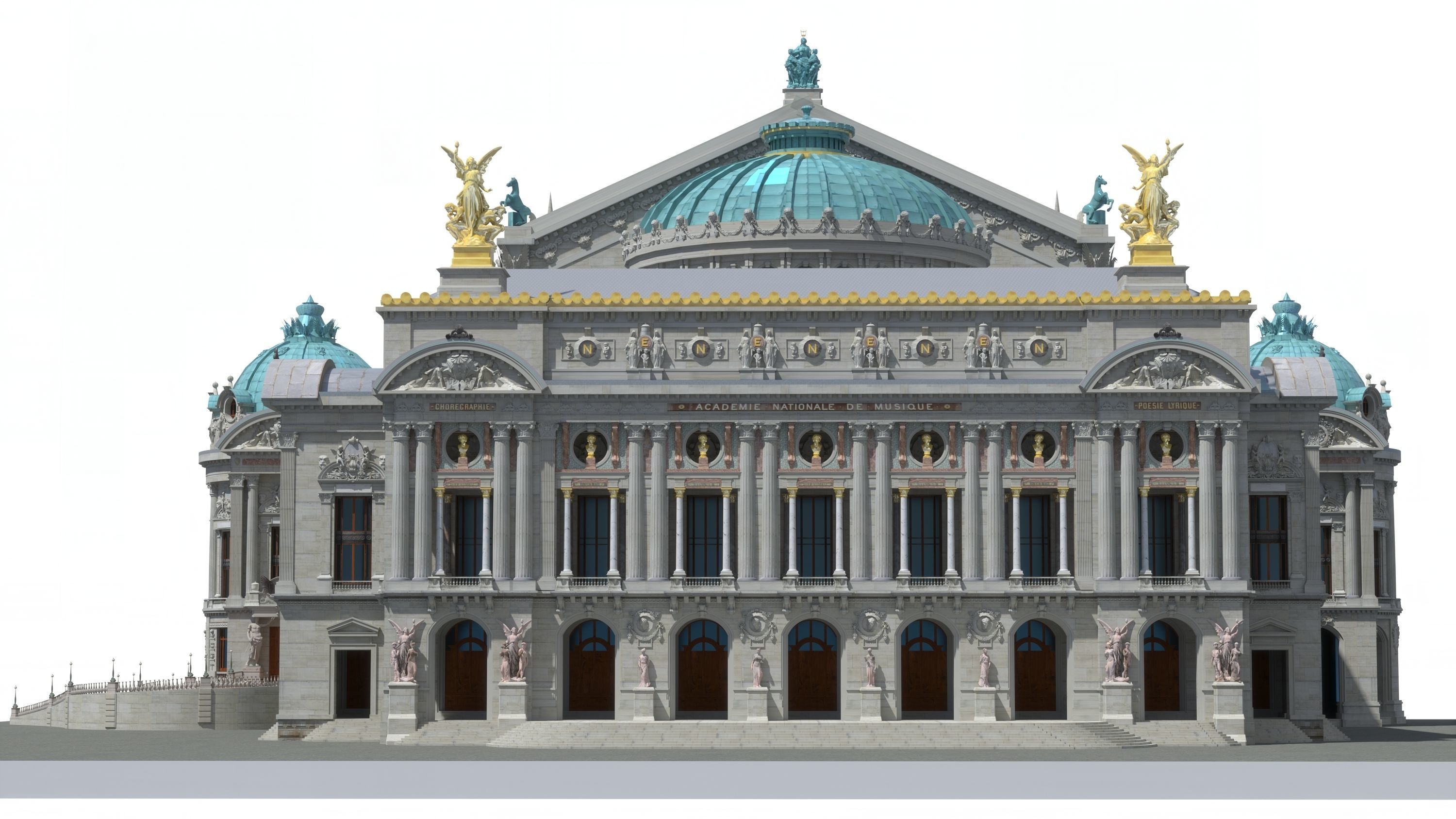 Opera Garnier - Paris France 3D model_2