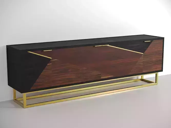 TV Cabinet - PBR - Corona - Vray