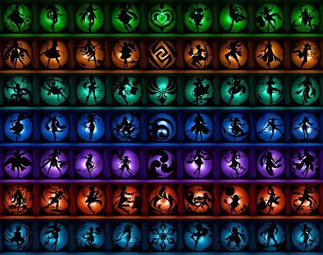 Genshin Characters PC fan cover  3D Model Collection