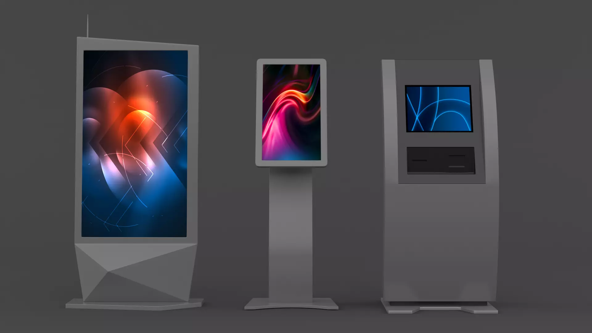 Electronic Kiosk Collection 3D model_0