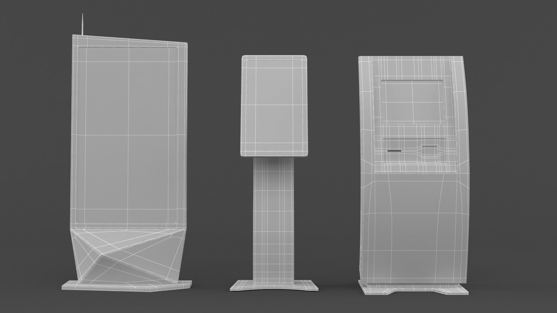 Electronic Kiosk Collection 3D model_10