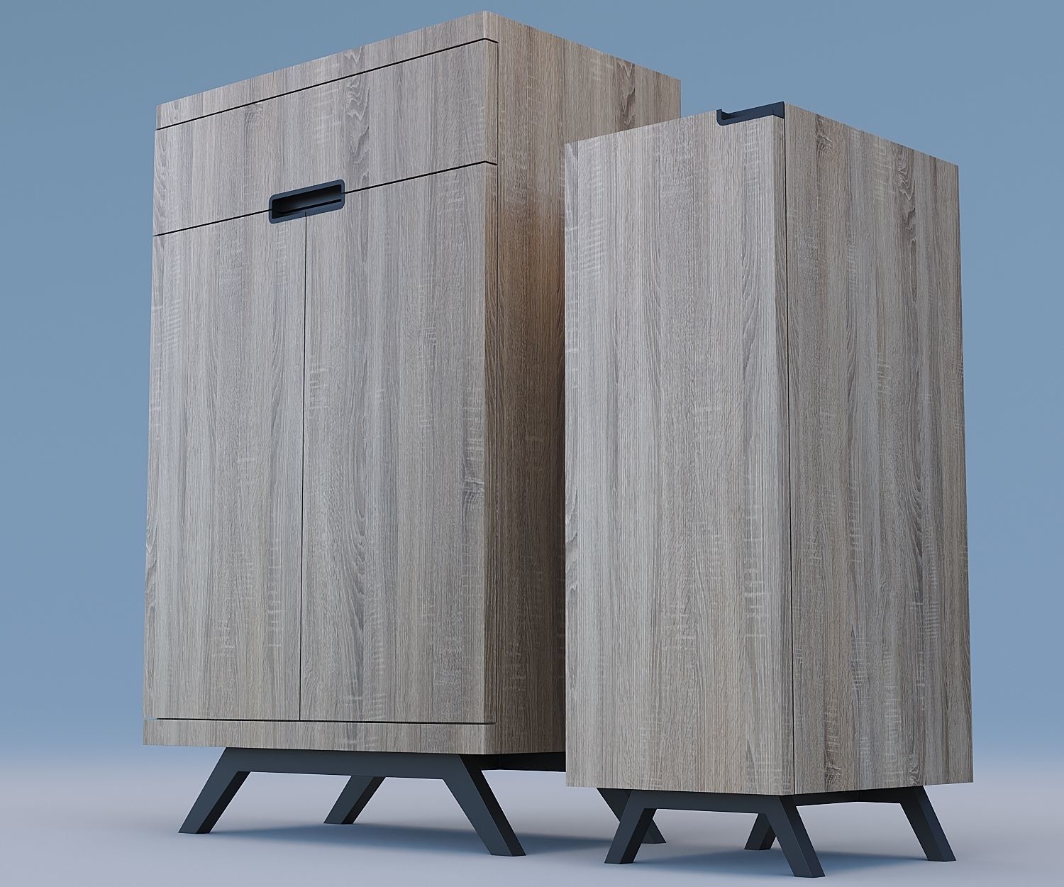 SHOE-RACK AND STORAGE 3D model_3