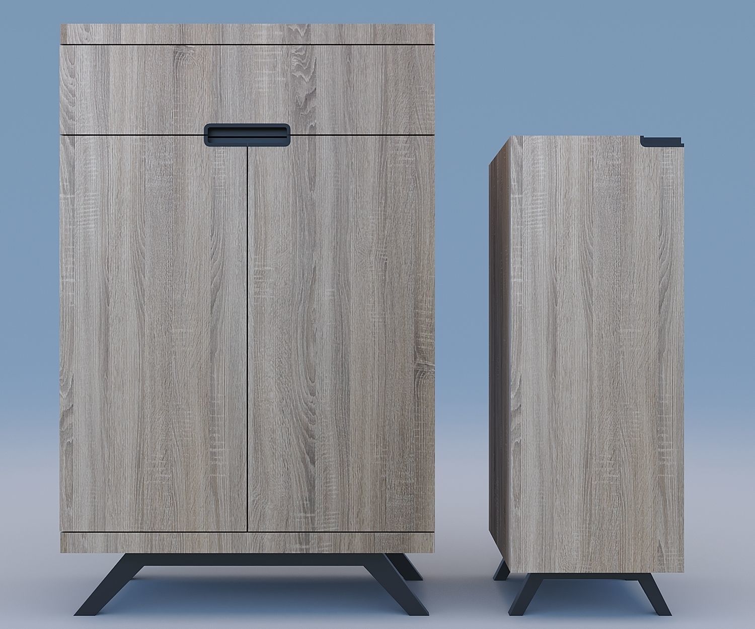 SHOE-RACK AND STORAGE 3D model_1