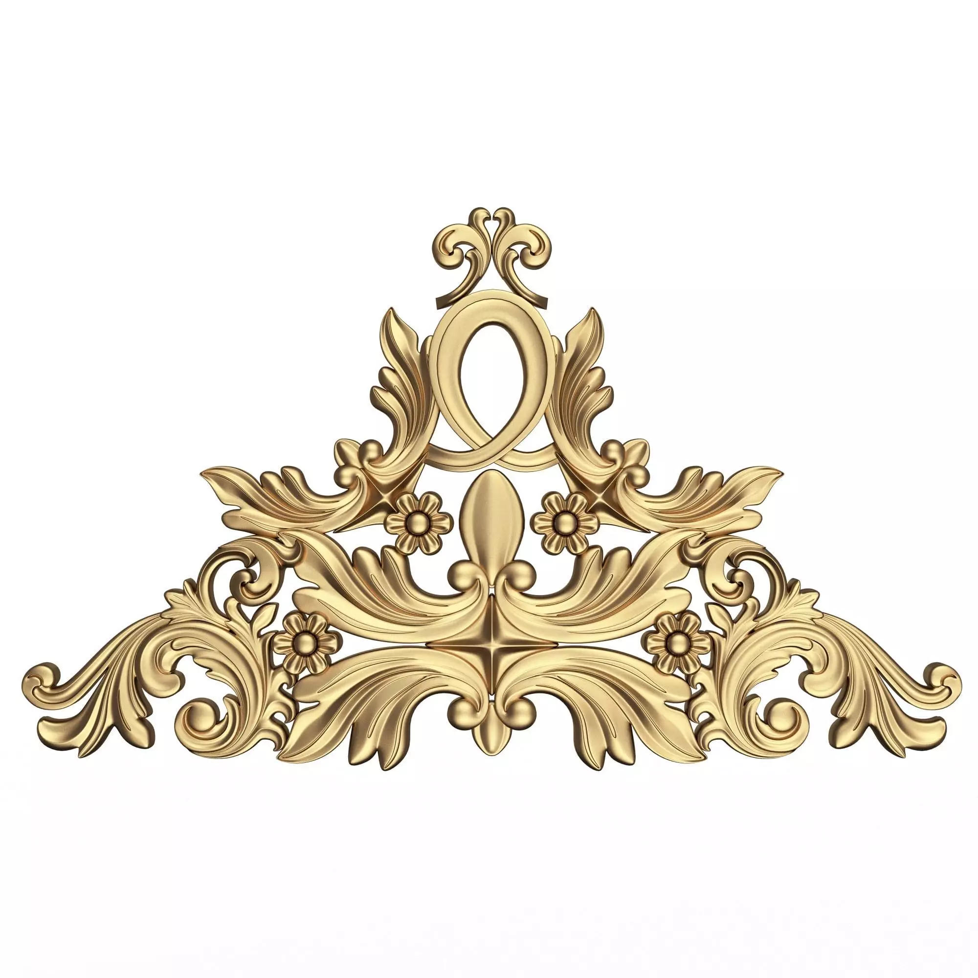 Carved Plaster Molding Decoration 049 Low-poly 3D model