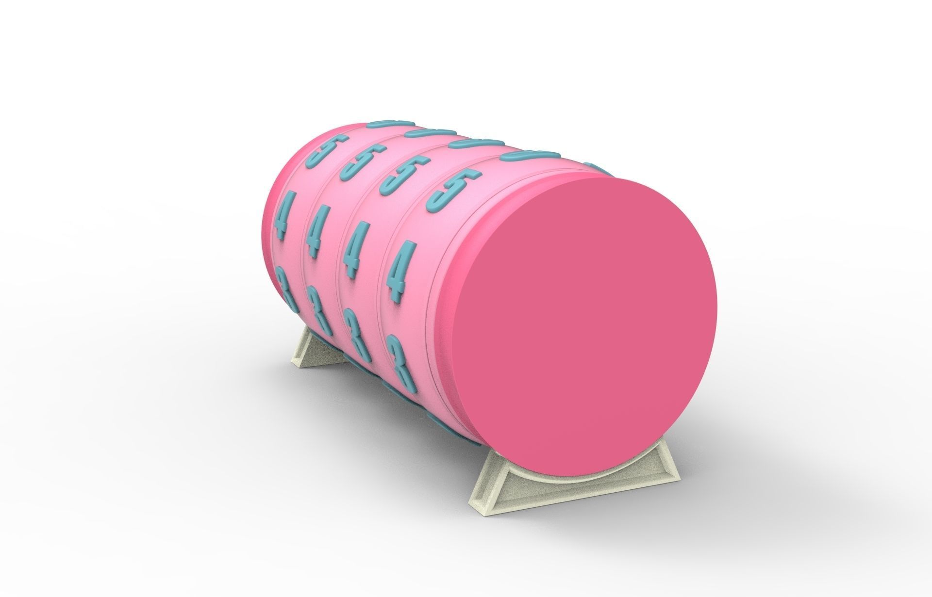 combination cylindrical lock 3D print model_22