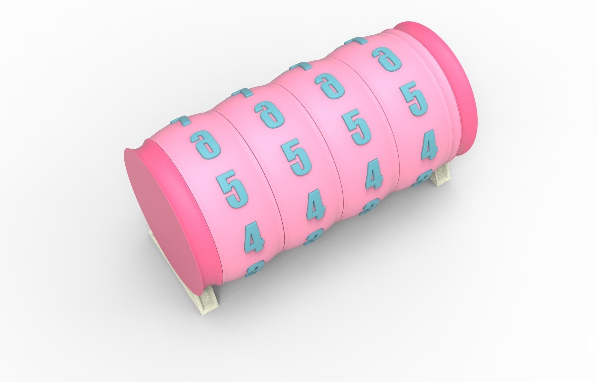 combination cylindrical lock 3D print model_26