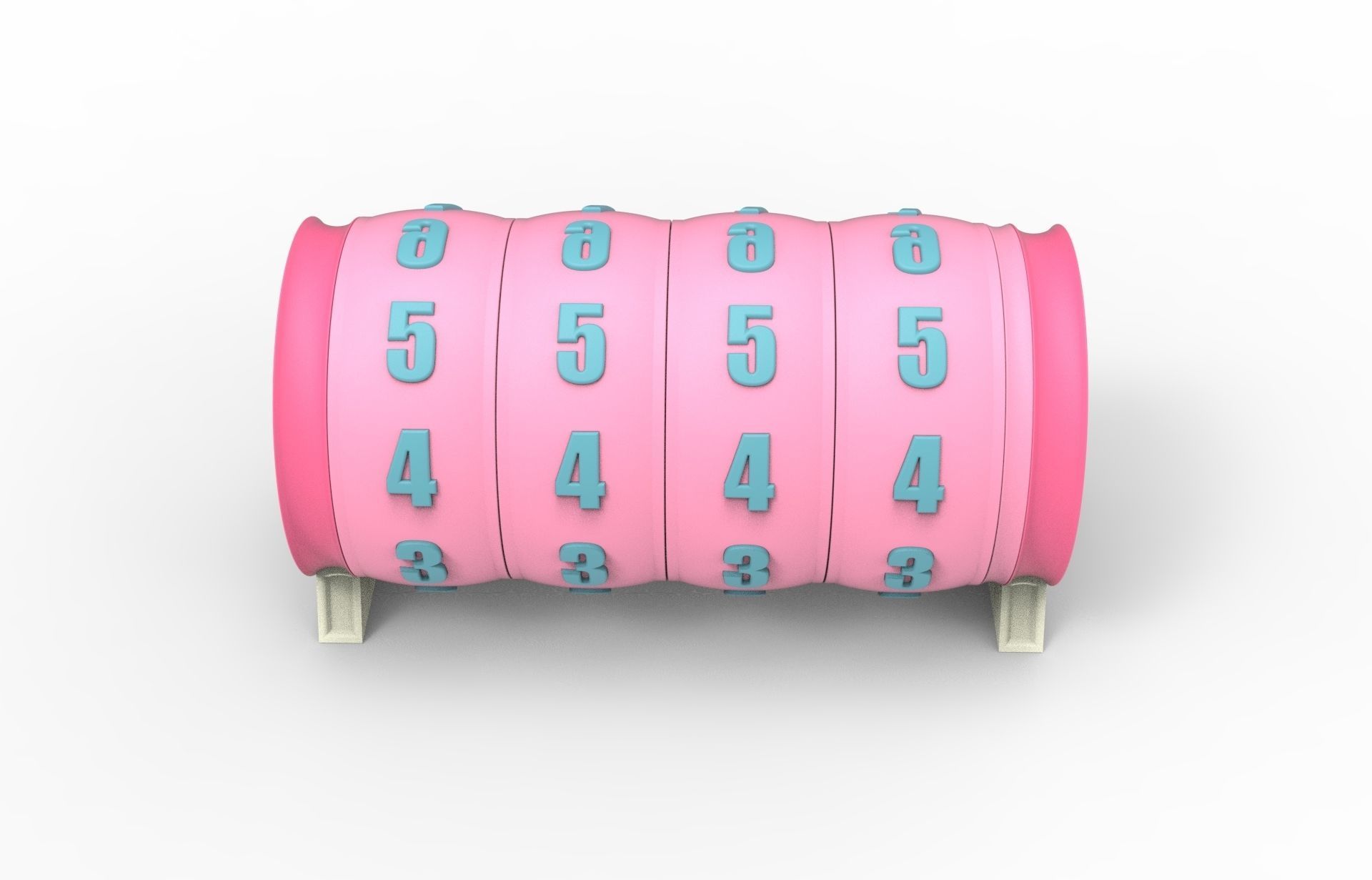 combination cylindrical lock 3D print model_24