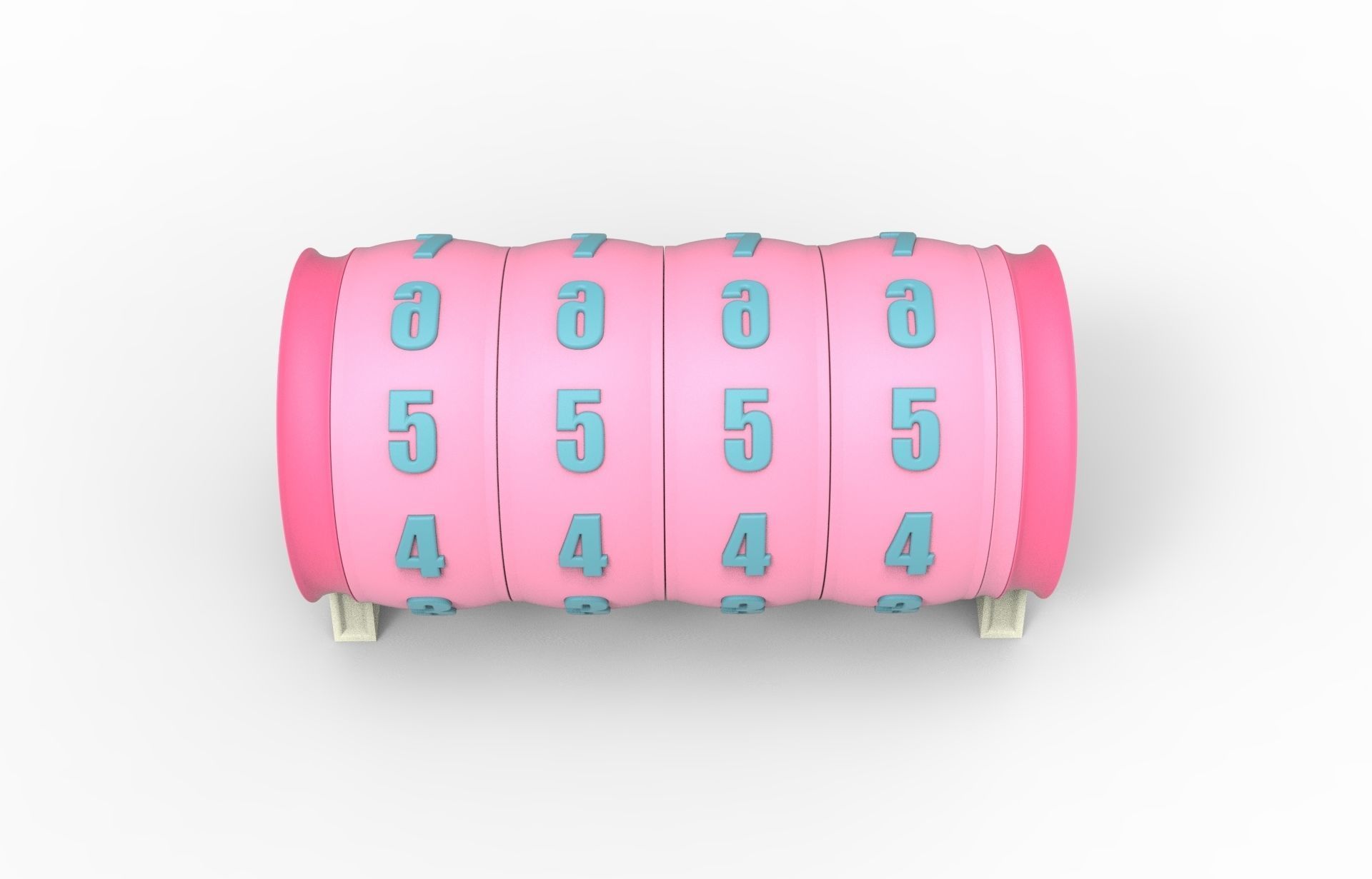combination cylindrical lock 3D print model_27