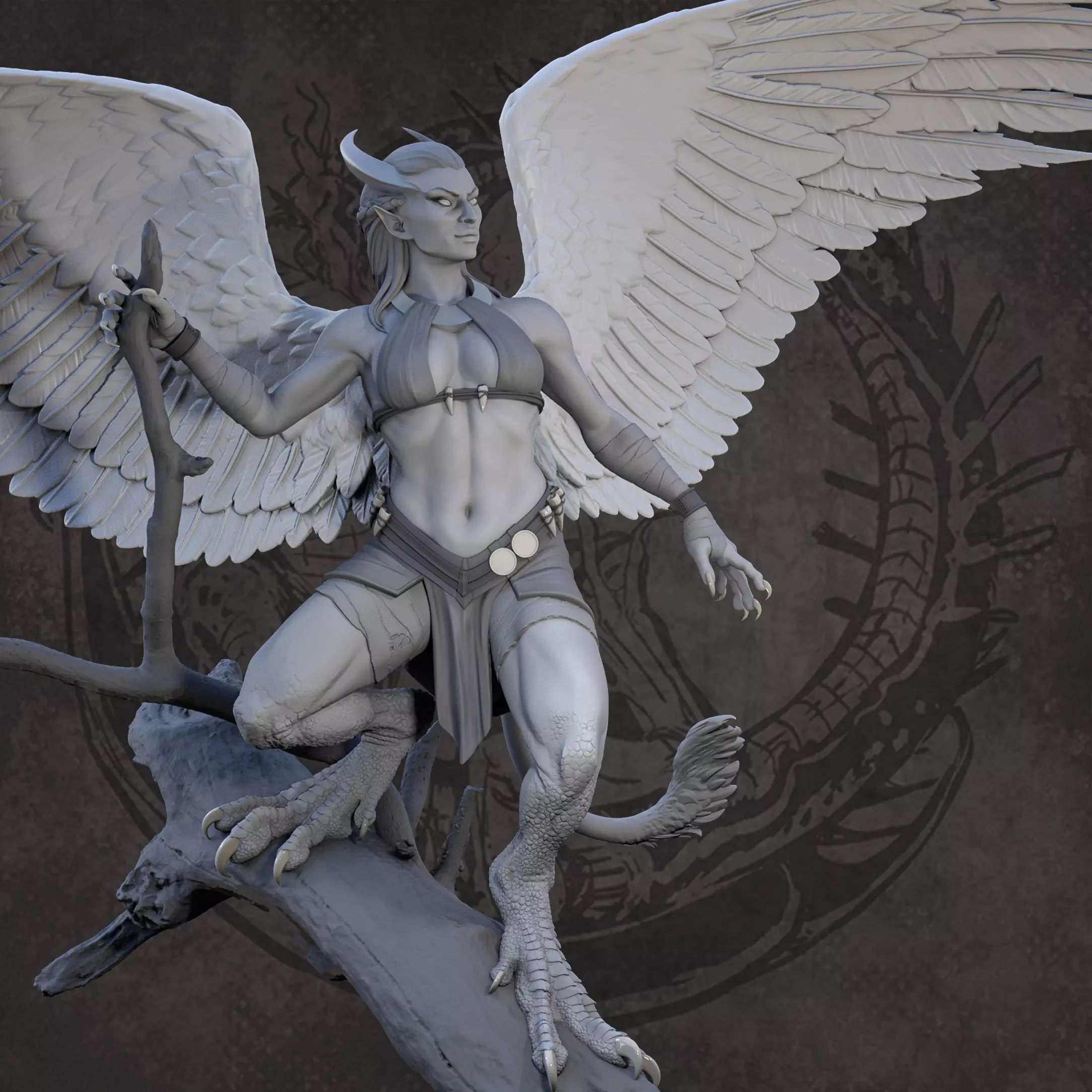 harpy 3D print model