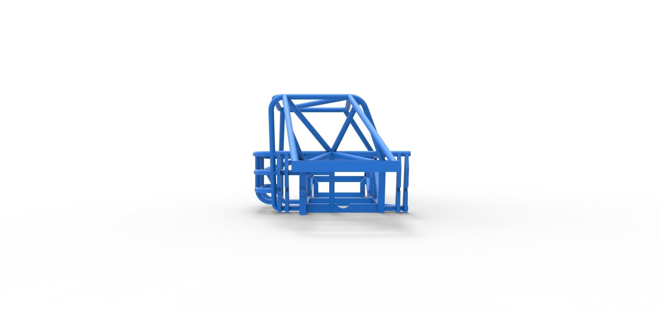 Frame of Dirt Modified stock car Scale 1 to 25 3D print model_13