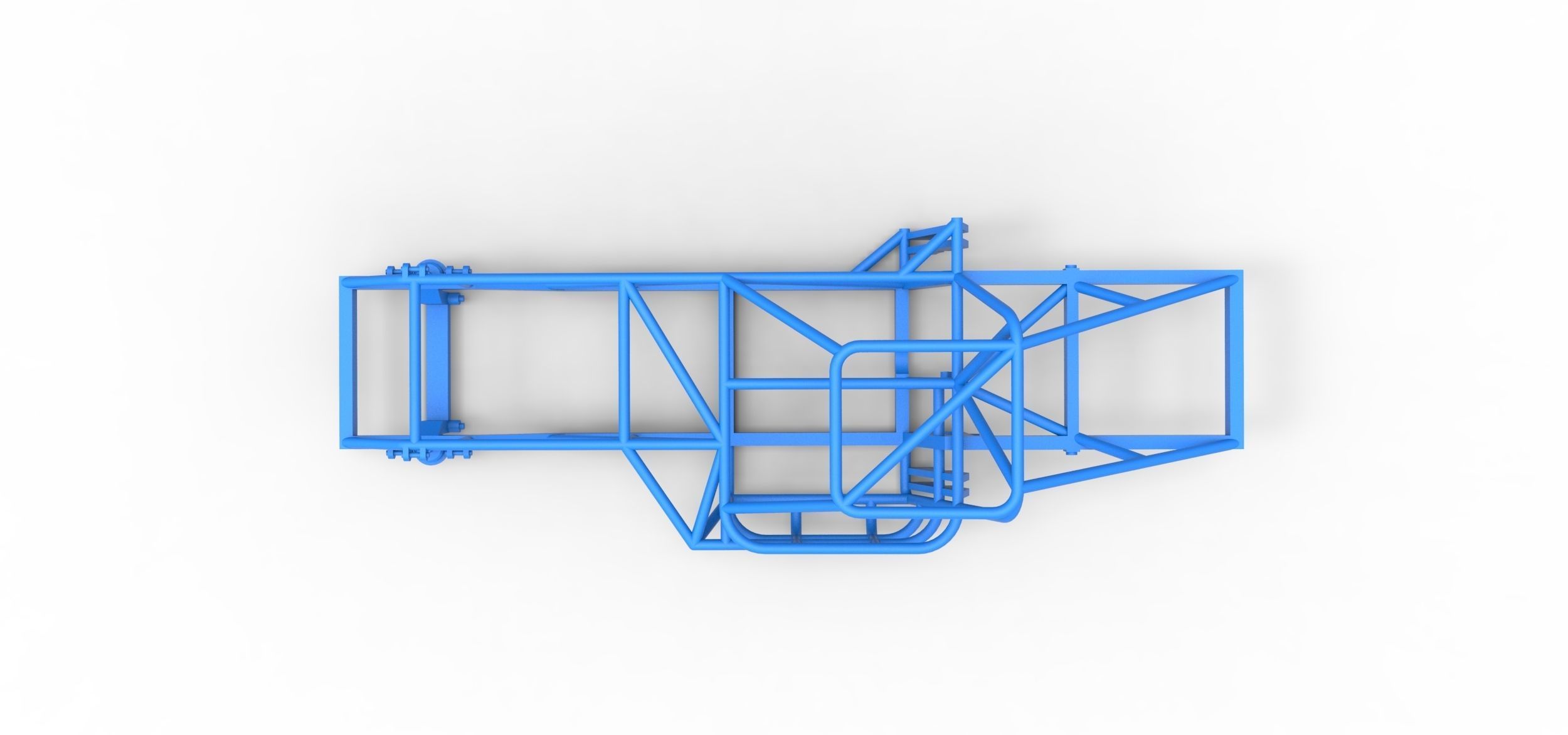 Frame of Dirt Modified stock car Scale 1 to 25 3D print model_10