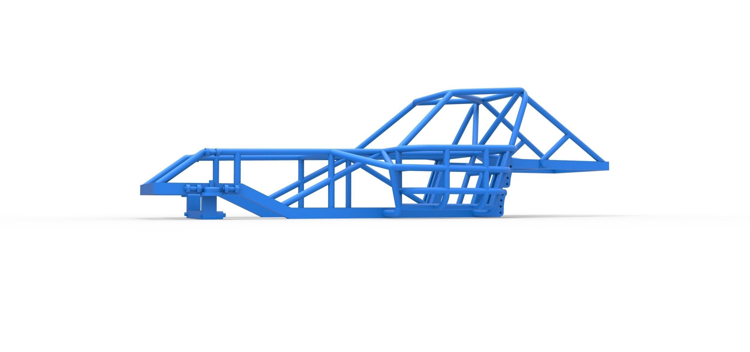 Frame of Dirt Modified stock car Scale 1 to 25 3D print model_1
