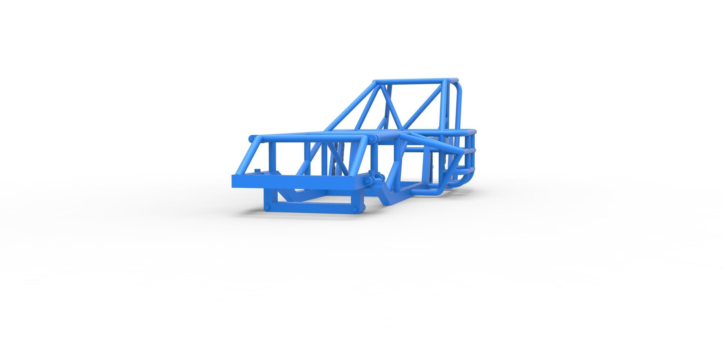 Frame of Dirt Modified stock car Scale 1 to 25 3D print model_5