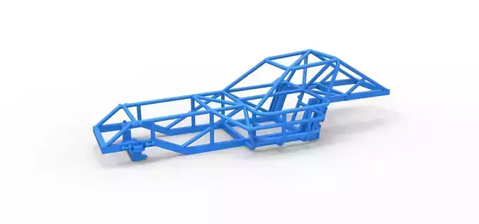 Frame of Dirt Modified stock car Scale 1 to 25