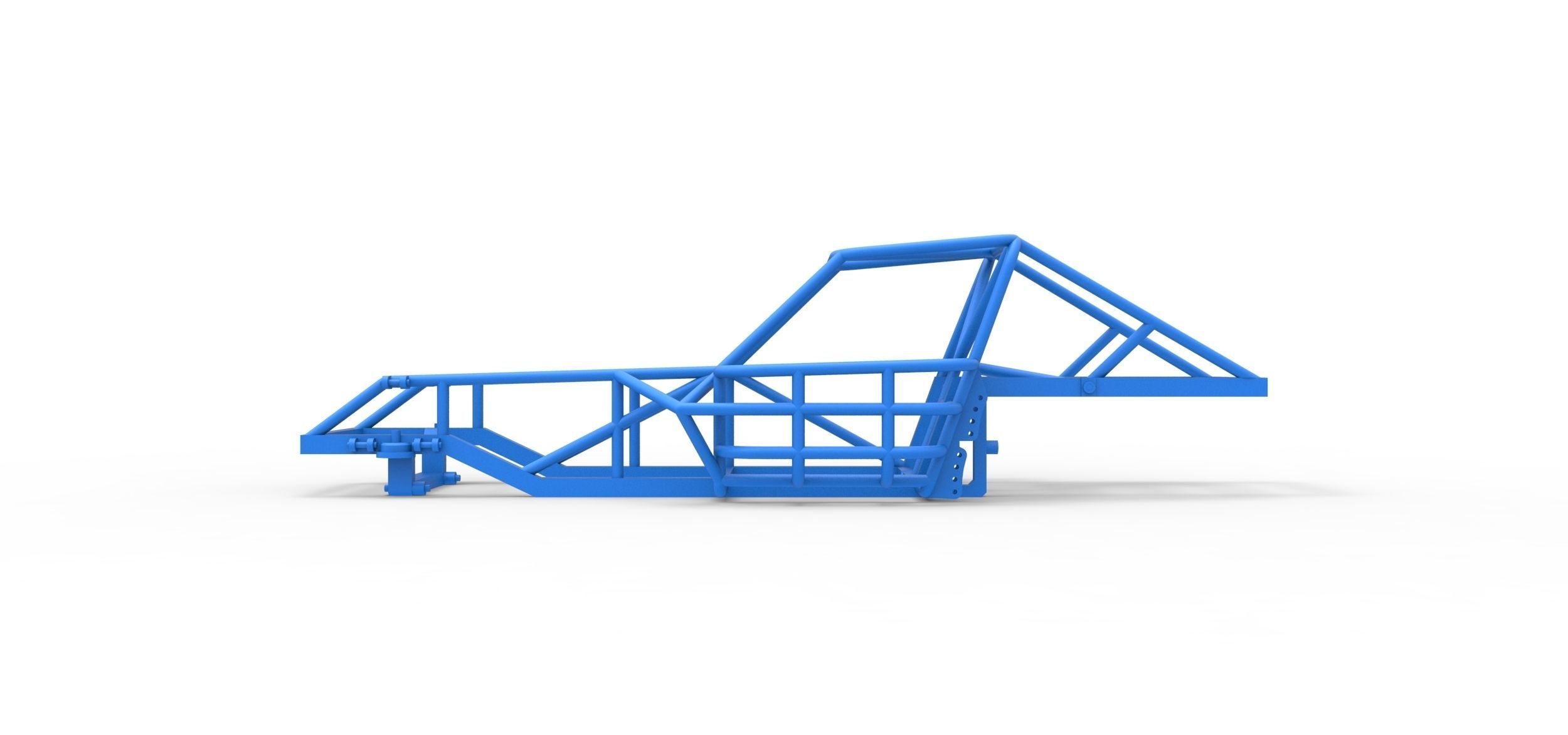 Frame of Dirt Modified stock car Scale 1 to 25 3D print model_8