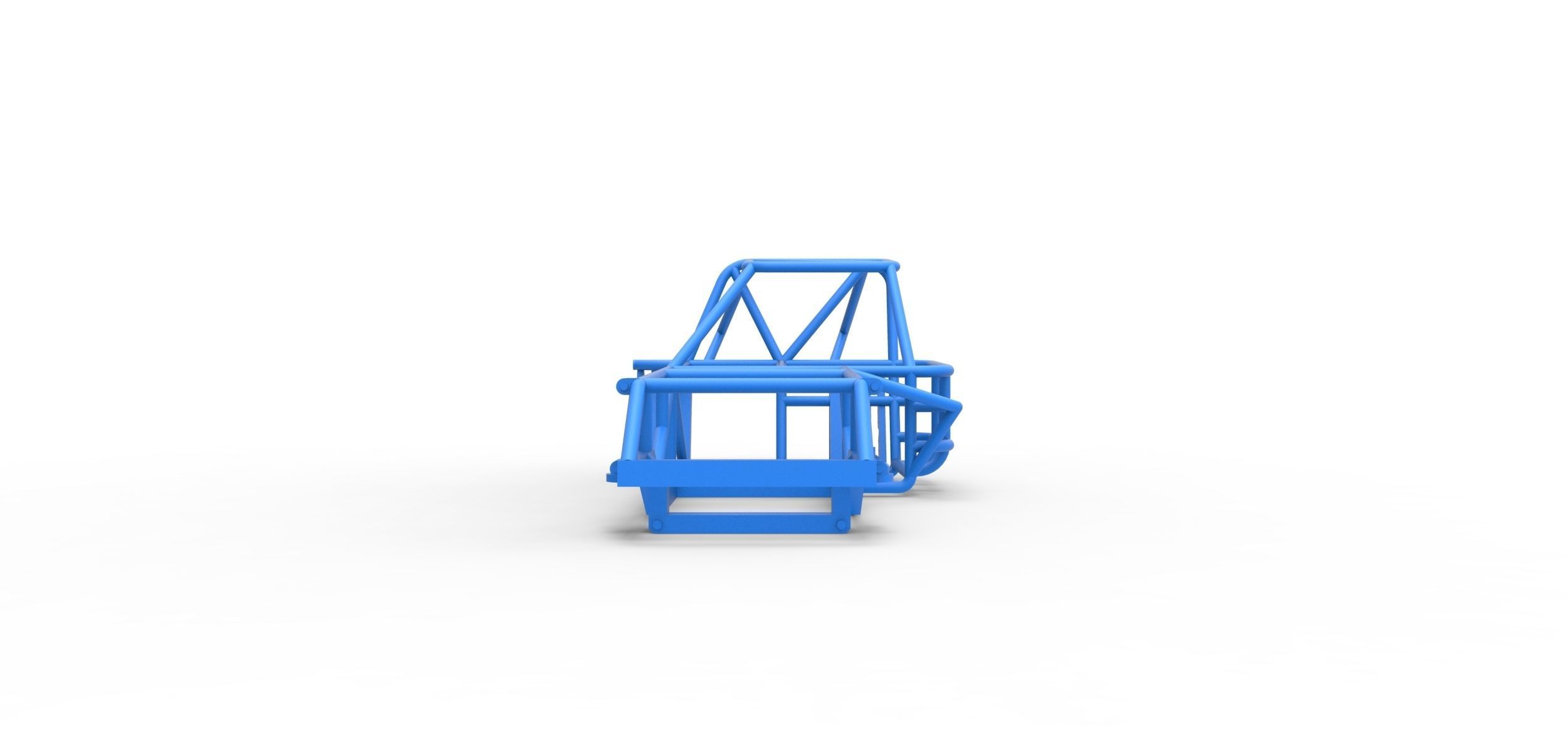 Frame of Dirt Modified stock car Scale 1 to 25 3D print model_6
