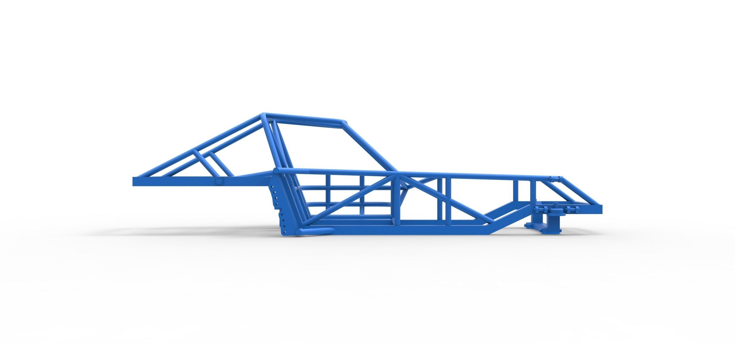 Frame of Dirt Modified stock car Scale 1 to 25 3D print model_15