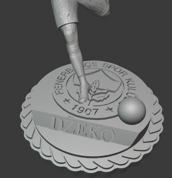 dzeko figure 3D print model_4