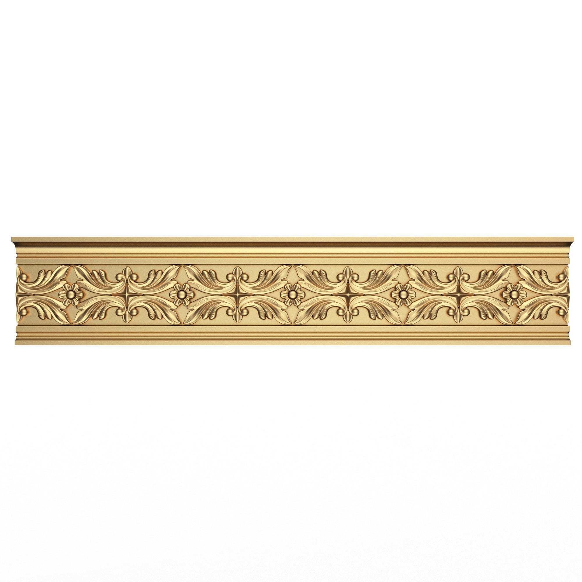 Cornice Decoration Molding 048 Low-poly 3D model_4