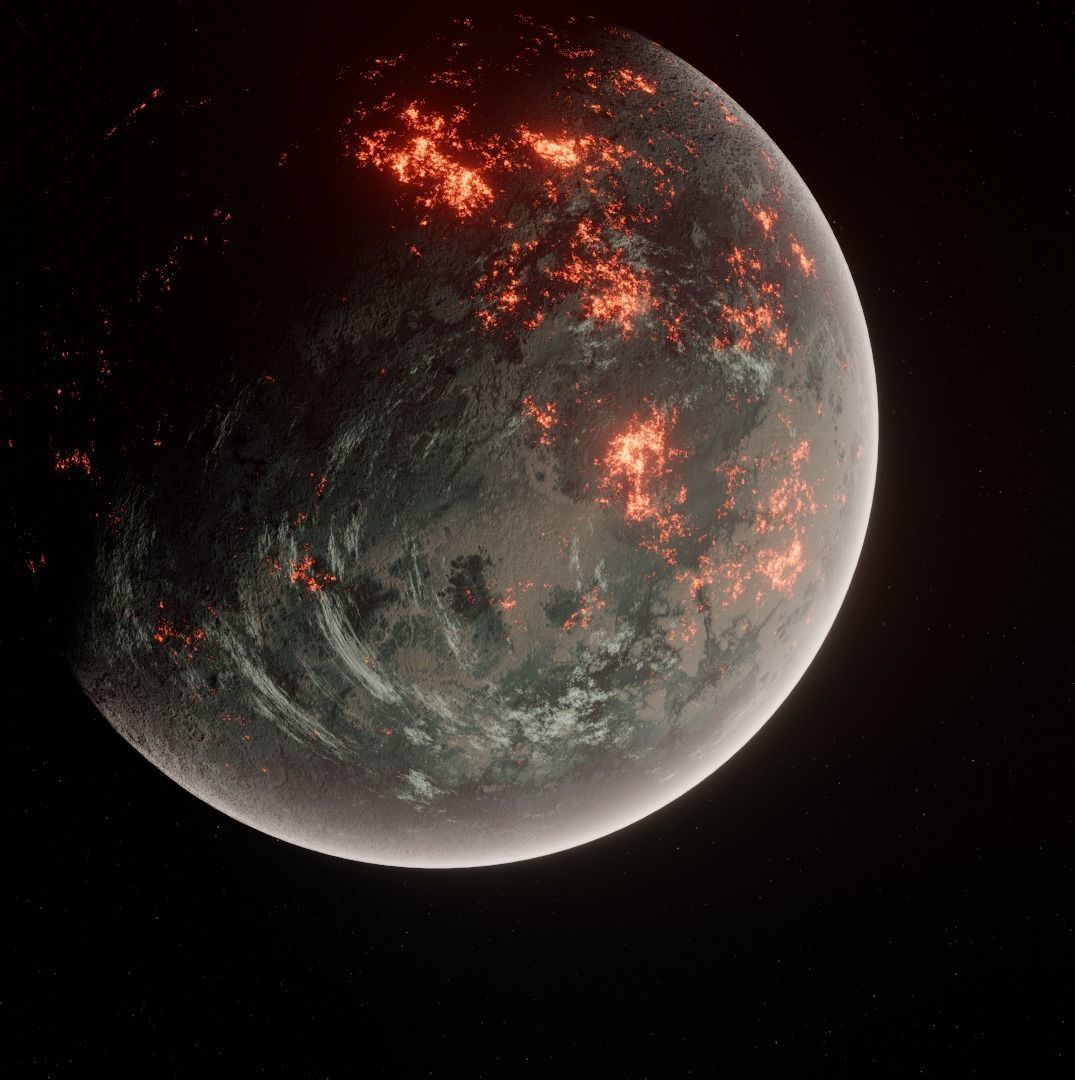 The Planets are Ready to game Low-poly 3D model_6